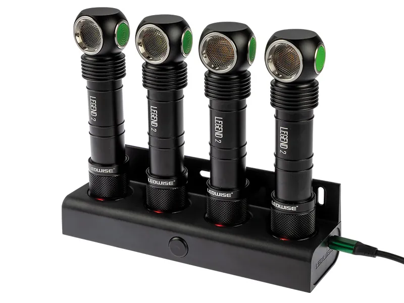 LEDWISE Legend 2 USB Ladedock til 4 Pandelamper - 5V Magnetisk Opladning - Billede 2
