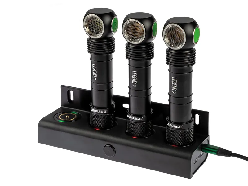 LEDWISE Legend 2 USB Ladedock til 4 Pandelamper - 5V Magnetisk Opladning - Billede 3