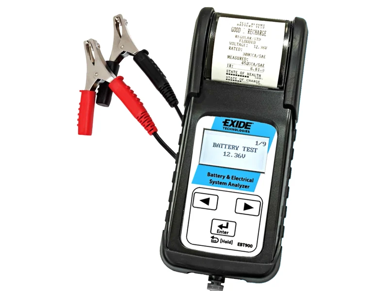 Exide Batteritester med Printer (1700-EBT900) - Ledekstralys.dk