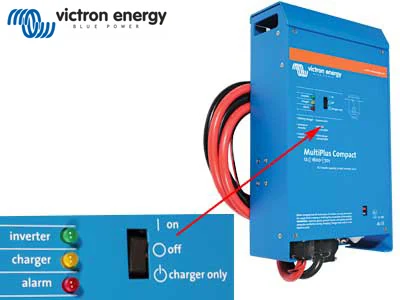 Victron MultiPlus Compact 12V/800VA 230V Ren Sinus Inverter og Lader - Ledekstralys.dk