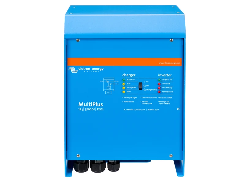 Victron MultiPlus 12V/3000VA 230V Ren Sinus Inverter og Lader - Ledekstralys.dk