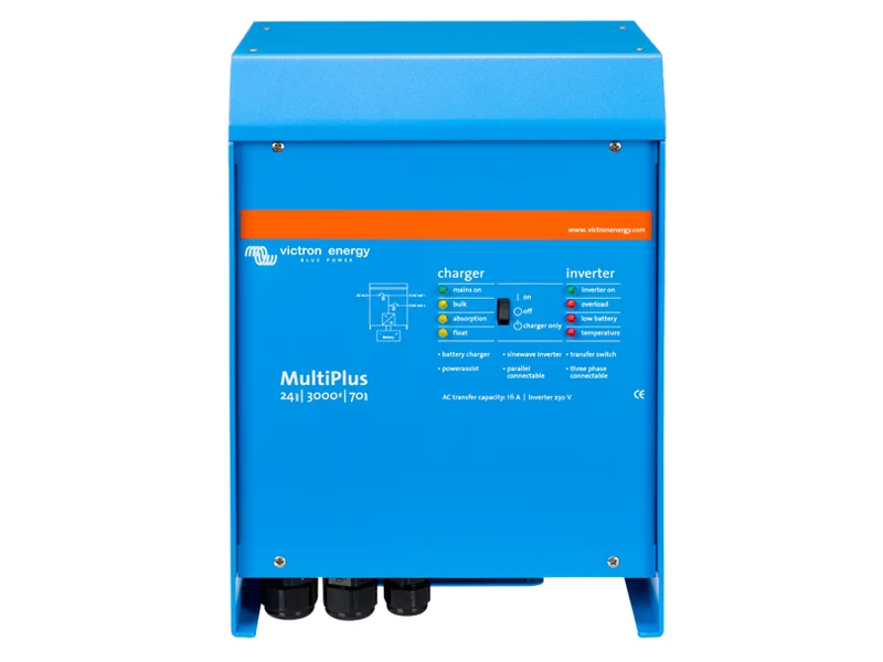 Victron MultiPlus 24V/3000VA 230V Ren Sinus Inverter og Lader - Ledekstralys.dk