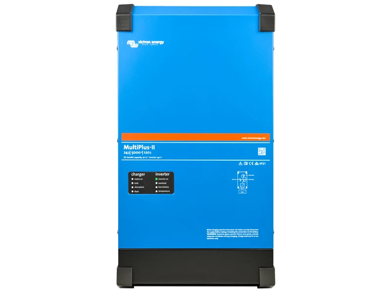 Victron MultiPlus-II 24V/5000VA 230V Ren Sinus Inverter og Lader - Ledekstralys.dk