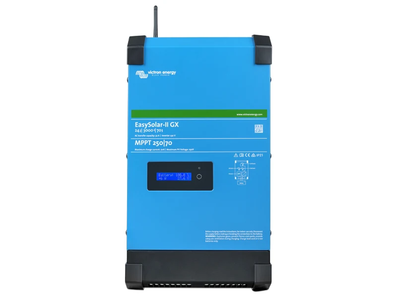 Victron EasySolar-II 24V/3000VA MPPT 250/70 Alt-i-én Solinverter - Ledekstralys.dk