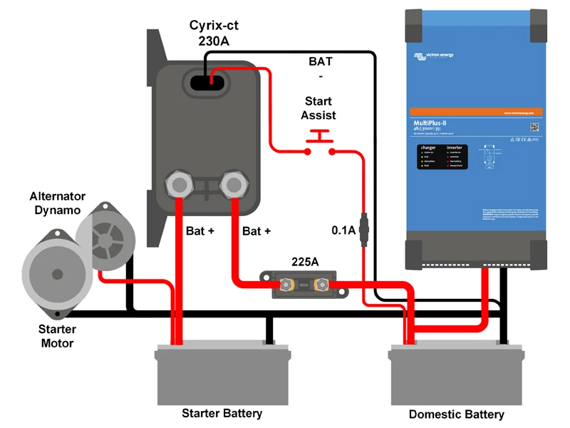 Victron Cyrix-ct Skillerelæ 12/24V-230A (1702-87443) - Billede 3