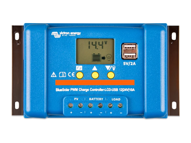 Victron BlueSolar PWM 12/24V-10A Laderegulator (1702-87665) - Ledekstralys.dk