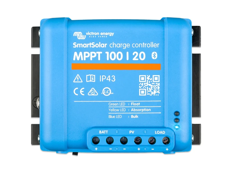 Victron SmartSolar MPPT 100/20 Laderegulator (1702-87699) - Ledekstralys.dk