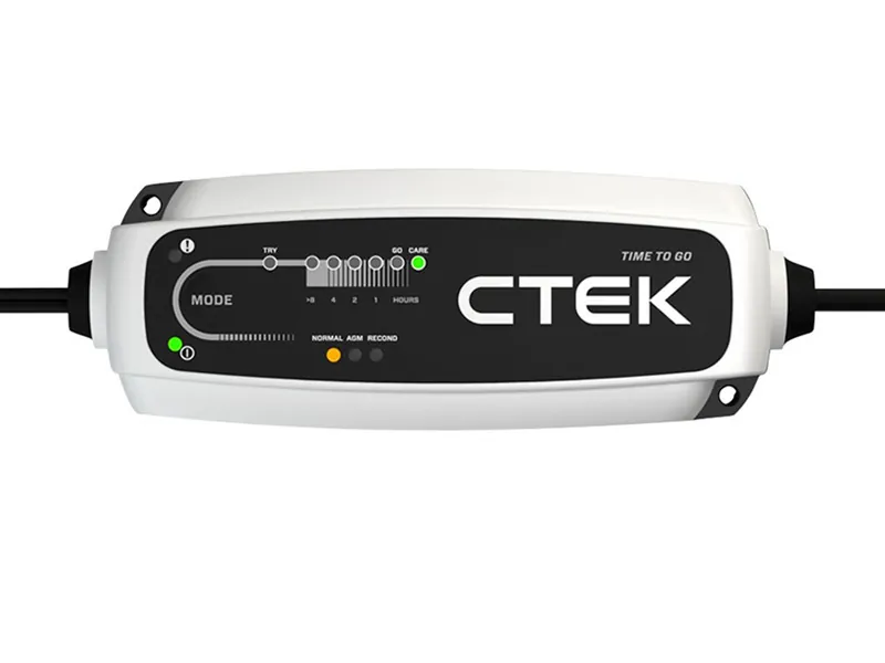 CTEK CT5 TIME TO GO Batterilader 12V 14-130Ah med Vedligeholdelsesladning - Billede 4