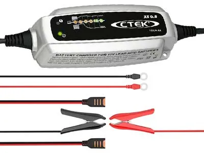 CTEK XS 0.8 Batterilader 12V - Automatisk 6-Faset Lader til Bly-Syre Batterier - Billede 2