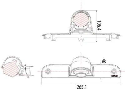 Bremselys Bakkamera til Fiat Ducato, Boxer & Jumper (1705-00069) - Billede 3
