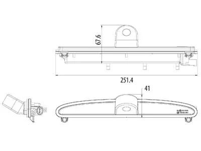 Bremselys Bakkamera til Iveco Daily (1705-00076) - Billede 3