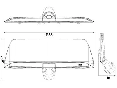 Bremselys Bakkamera til VW Crafter & MAN TGE (2017+) (1705-00081) - Billede 3