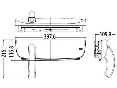Bremselys Bakkamera til Ford Transit Connect (1705-00092) - Billede 2