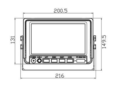 Bremselys Bakkamera til Wireless HD-monitor 7" (1705-00094) - Billede 2
