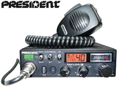 President Taylor IV ASC CB-radio 12V/24V AM/FM (1705-00568) - Ledekstralys.dk