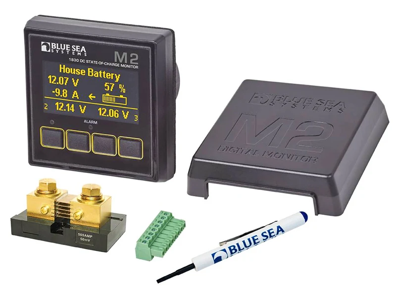 Blue Sea Systems M2 OLED Digitalt Voltmeter/Amperemeter (1790-1830) - Billede 2