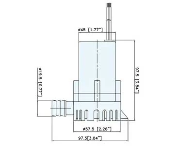 TMC Dykbar Lænsepumpe 12V 450 GPH 28 l/min Kompakt - Billede 3