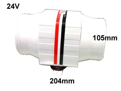 Siroco Marine Motorrums- og Slangeblæser 24V (1800-03704-24V) - Ledekstralys.dk
