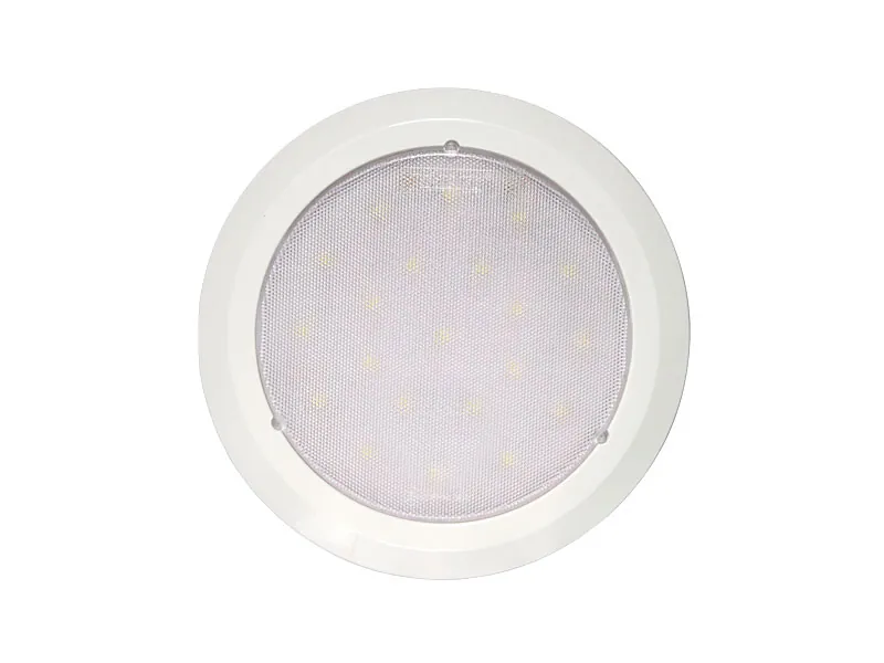 LED-kabinelys rund med afbryder 12-24V, ø 160 mm - Ledekstralys.dk