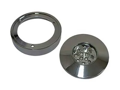 LED Kabinelampe 12V 1W - Krom Indvendigt Lys med 12 LED - Varm Hvid - Ledekstralys.dk