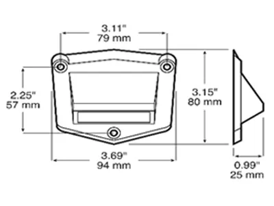 LED Step/Courtesy Lampe 126 lumen 9-32V - Trinlampe med IP69K - Billede 2