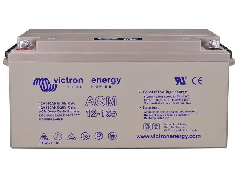 Victron Energy Deep Cycle AGM Batteri 12V 165Ah (1806-4023) - Ledekstralys.dk