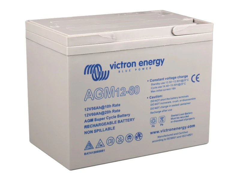 Victron Energy Super Cycle AGM Batteri 12V 60Ah (1806-4052) - Ledekstralys.dk