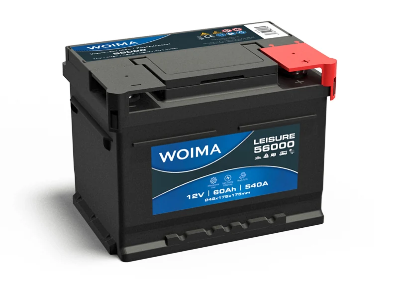 Woima Fritidsbatteri Deep Cycle 12V 60Ah (1806-56000) - Ledekstralys.dk