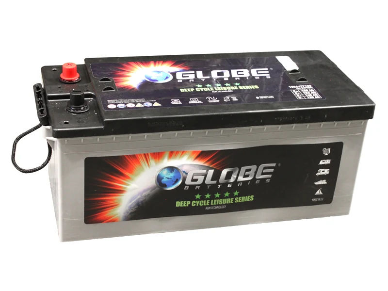 GLOBE AGM Solar Forbrugsbatteri 12V 180Ah (1806-77180) - Ledekstralys.dk