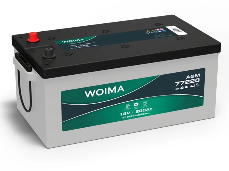 WOIMA AGM Solar Forbrugsbatteri 12V 220Ah (1806-77220W) - Ledekstralys.dk