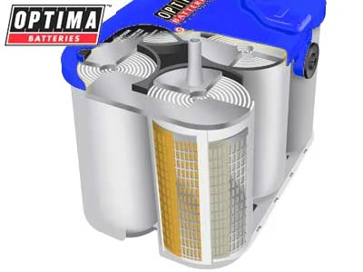 OPTIMA BlueTop AGM Marinebatteri 12V 55Ah (1810-BTDC42) - Billede 2
