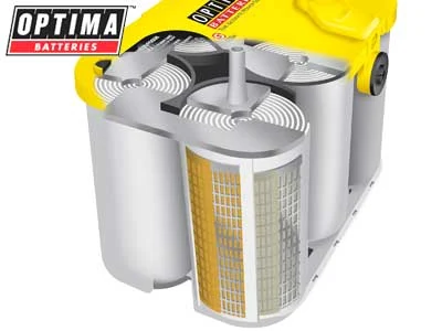 OPTIMA YellowTop AGM Deep Cycle Batteri 12V 38Ah (1810-YTS27) - Billede 2