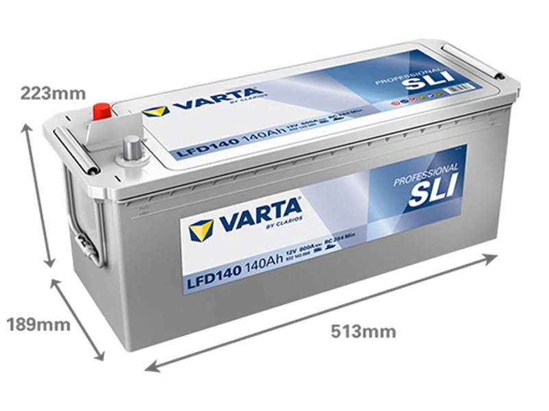 VARTA Professional Dual Purpose Batteri 12V 140Ah (1820-LFD140) - Billede 2