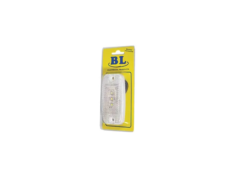 BL LED-markeringslys hvidt 9-36V, 0,5 m kabel - Ledekstralys.dk