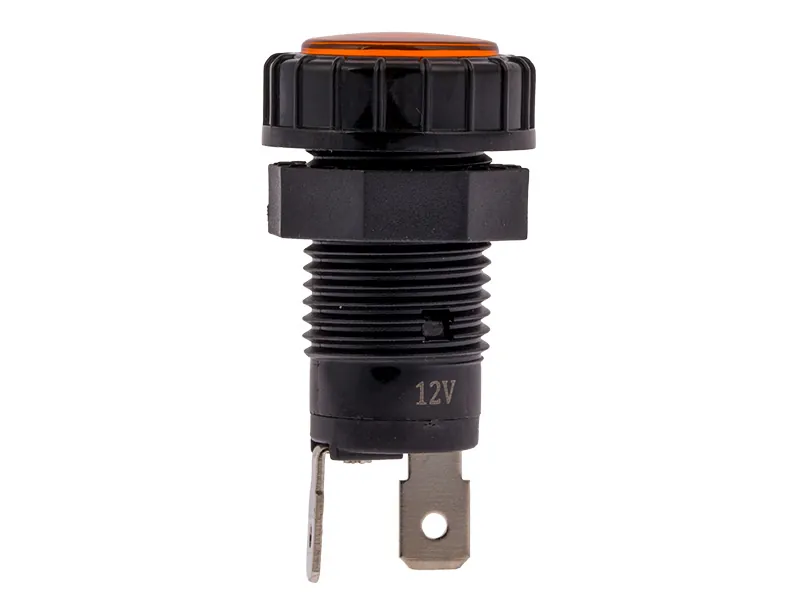 C-PWR LED-kontrollampe orange 12V til 17 mm hul - Billede 2