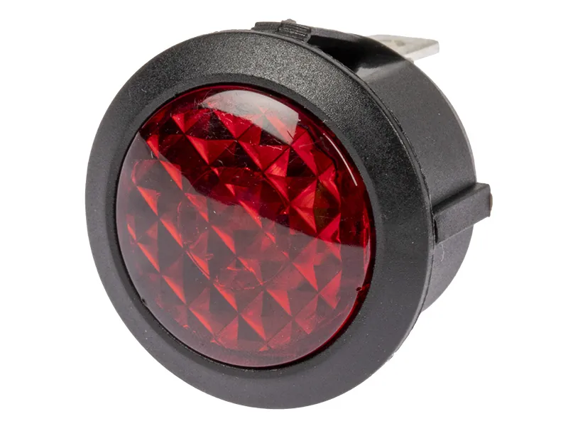 C-PWR LED-kontrollampe rød 12V til 20 mm hul - Ledekstralys.dk
