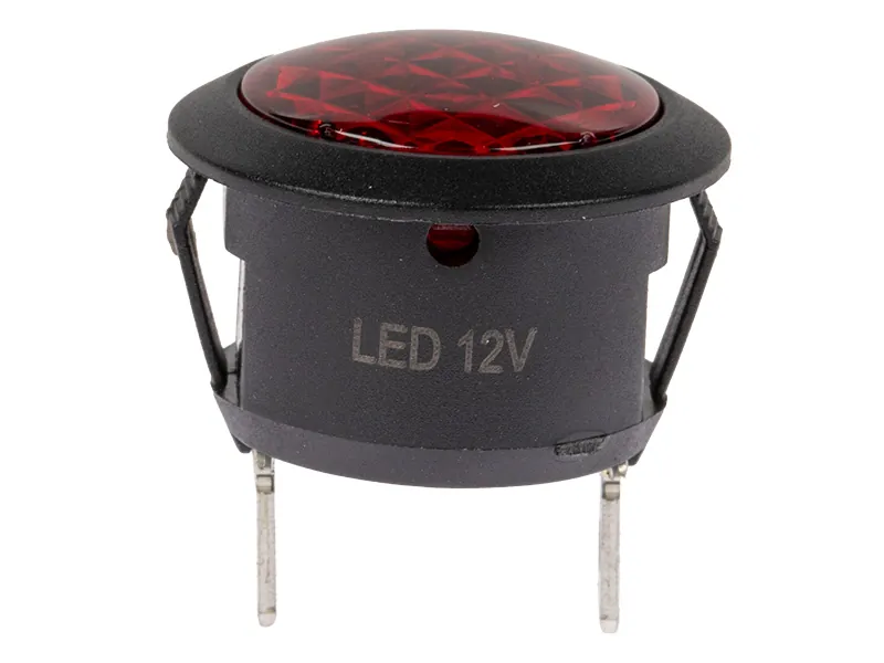 C-PWR LED-kontrollampe rød 12V til 20 mm hul - Billede 4