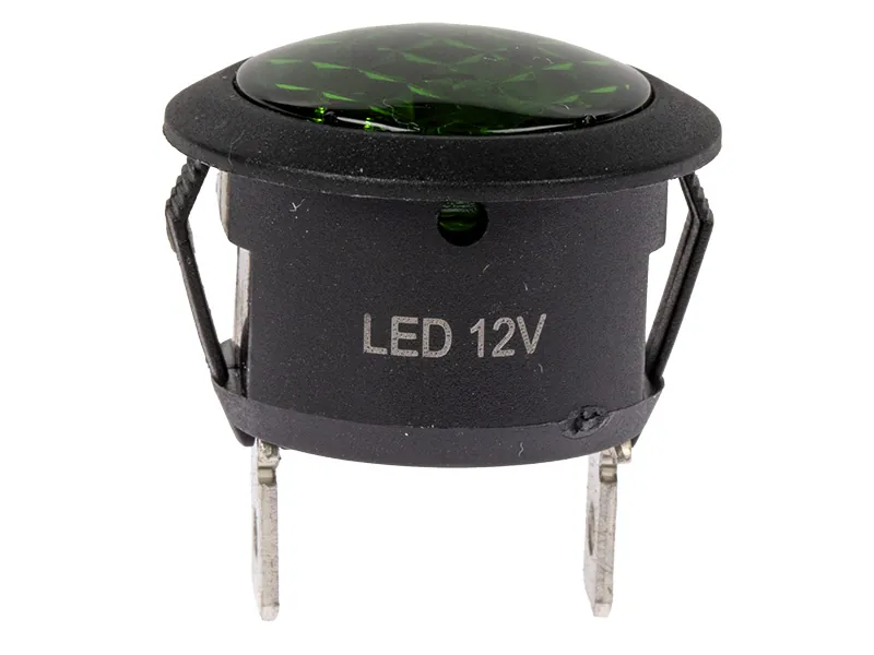 C-PWR LED-kontrollampe grøn 12V til 20 mm hul - Billede 4