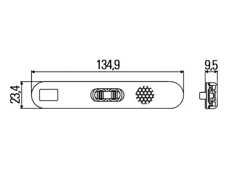 HELLA LED Sidemarkeringslys 2x LED 250mm Kabel 2-pin - Billede 2