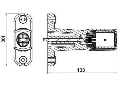 HELLA LED Sidemarkeringslys 24V 1.8W Hvid/Amber/Rød - Gummiarm 133mm - Billede 2