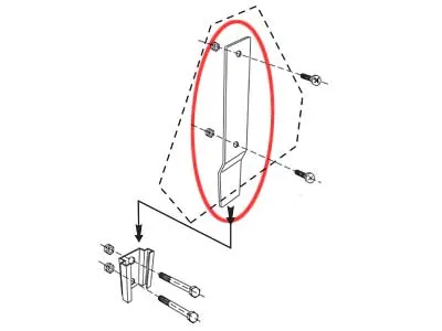Slow Vehicle Plaque Mount - Beslag til Langsomt Kørende Køretøj Skilt - Billede 2