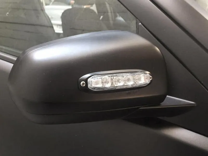 LED Horisontal Signallys Ravgul 12-24V 6x Power LED med 19 Blinkfunktioner - Billede 4