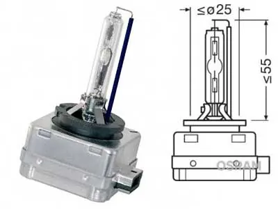 OSRAM Xenarc Classic D1S Xenon Pære 35W 85V - E1-godkendt - Billede 2