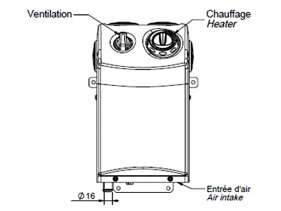 Siroco Mistral Vandbåret Varmeapparat 24V 4.65 kW (9000-1375) - Billede 2