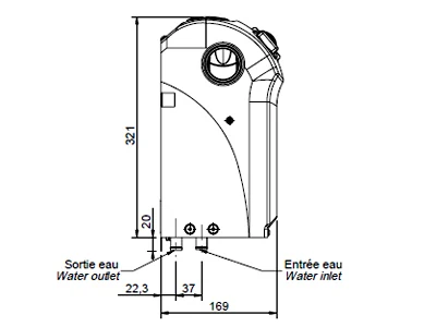 Siroco Mistral Vandbåret Varmeapparat 24V 4.65 kW (9000-1375) - Billede 3