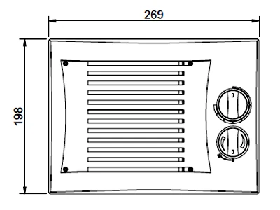 Siroco Arizona Vandbåret Varmeapparat 12V 2.8 kW (9000-1840) - Billede 2