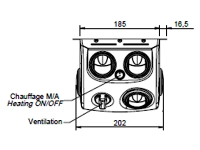 Siroco Mistral Vandbåret Varmeapparat 24V 1.1 kW (9000-19298) - Billede 4
