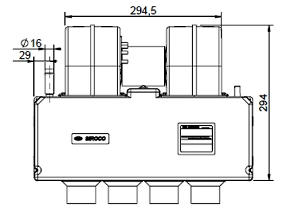 Siroco Siroco Vandbåret Varmeapparat 12V 10.4 kW (9000-19300) - Billede 4