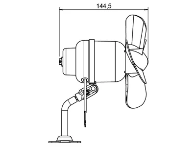 Blæser 24V - 280m³/h - Billede 3