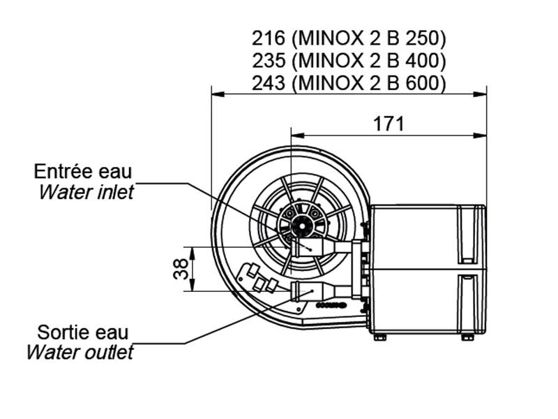 Siroco Minox Vandbåret Varmeapparat 12V 5.6 kW (9000-19768) - Billede 3